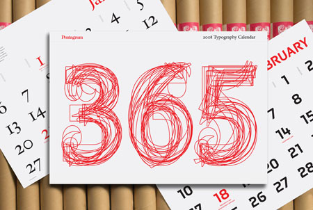 Pentagram 2008 Typography Calendar